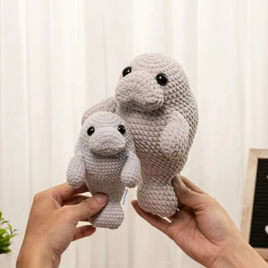 Chubby Manatee Mama and Baby Chubby Seal Animal