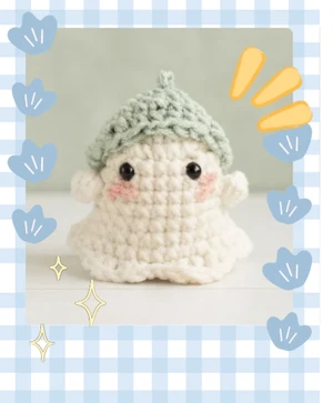 Cute Ghost with a Hat