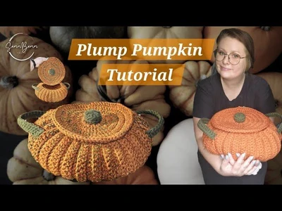 Plump Pumpkin Tutorial  Halloween Crochet Candy Bowl