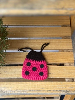 Ladybird pouch crochet pattern