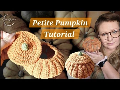 Petite Pumpkin Tutorial  Crochet Tabletop Decoration for Halloween