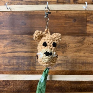 Handmade Cheetah Poop Bag Holder Crochet Pattern