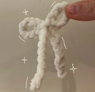 Crochet cute bow/ribbon - easy and fun!