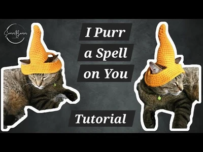 I Purr a Spell on You Tutorial Cat Witch Hat