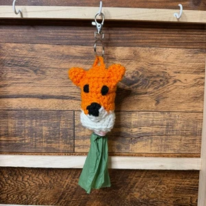 Handmade Fox Poop Bag Holder Crochet Pattern