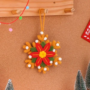Poinsettia Snowflake Crochet Pattern