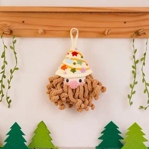 Rustic Christmas Tree Hat Santa Crochet Pattern