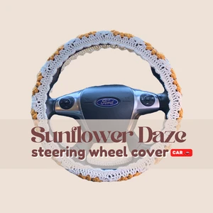 Sunflower Daze Steering Wheel Cover