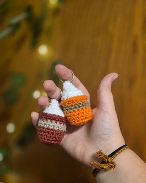 Pumpkin Spice Latte Keychain