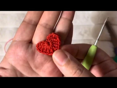 Crochet a Cute Heart in Just 2 Minutes !