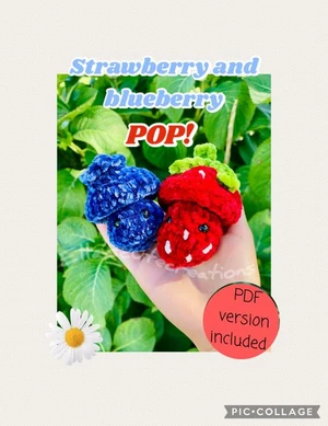 blueberry and strawberry pop!