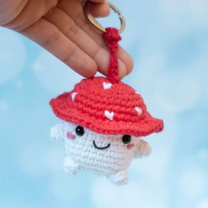 Mushroom keychain