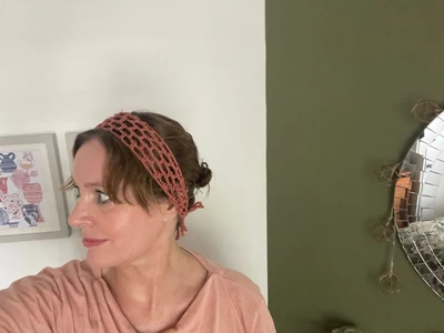 Mesh Grid Retro Headband / Hairband