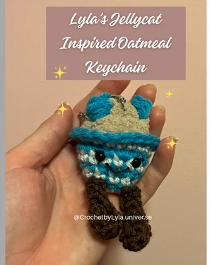 Lyla@qs Jellycat Inspired Mini Oatmeal Keychain