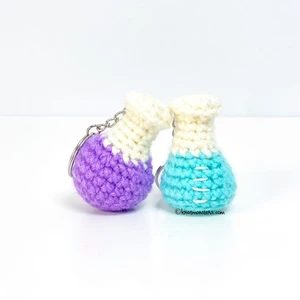 Chemistry Flasks Keychain