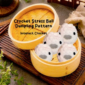 Crochet Dumpling Stress Ball