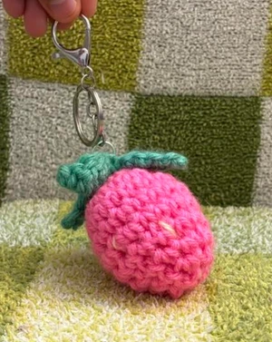 Strawberry keychain