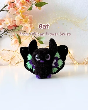 Bat (African Flower) - Amigurumi Crochet Pattern