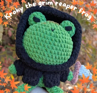 Kroky the grim reaper frog
