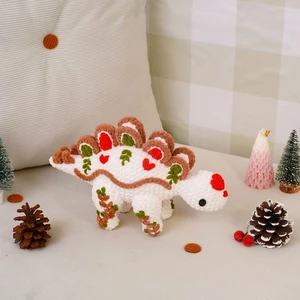Gingerbread Stegosaurus Crochet Pattern