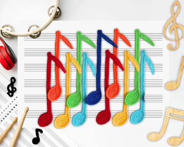Musical note décor or bookmark [023 Zabelina]