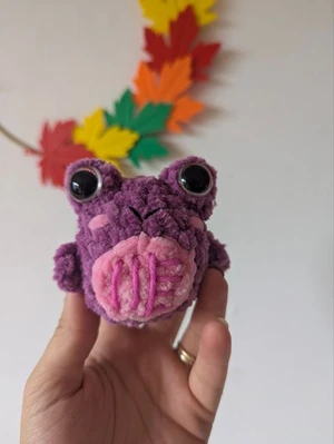 Keychain mini ribbot frog