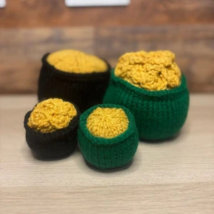 Handmade Pot of Gold Pet Toy Knitting Pattern