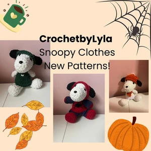 NEW PATTERNS! CrochetbyLyla Snoopy Clothes