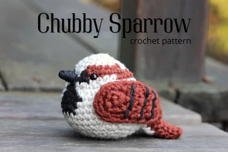 Chubby Sparrow | Crochet Bird Pattern