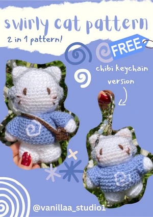 swirly cat pattern