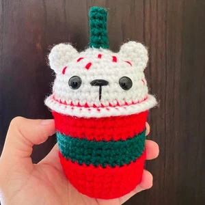 Peppermint Mocha Bear Amigurumi Pattern