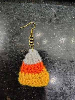 Candy corn earrings