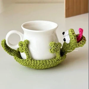 Crochet Lizard Coaster  | Coaster & Jewelry Holder in One!