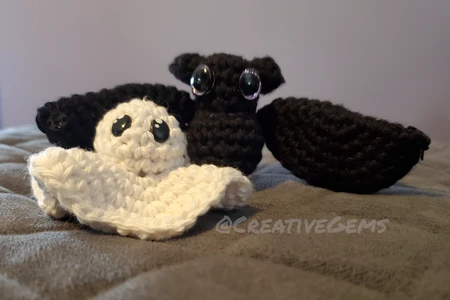 Bat and Ghost Keychain