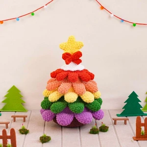 Christmas Tree Stress Toy Crochet Pattern