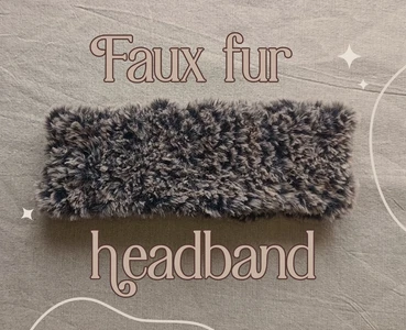 Made to measure faux fur headband
