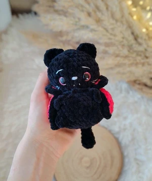Vampire Cat No-Sew Crochet Pattern