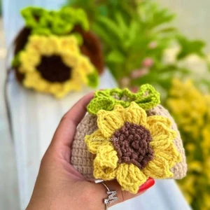 Sunflower Crochet Bag