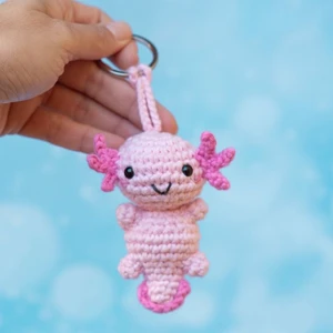 Axolotl Keychain Amigurumi