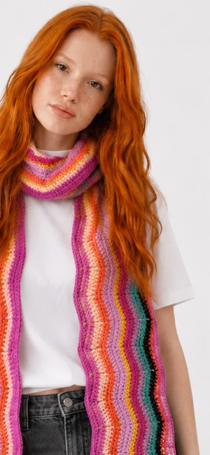 Ripple Crochet Scarf