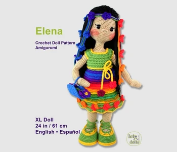 Elena XLarge Crochet Doll