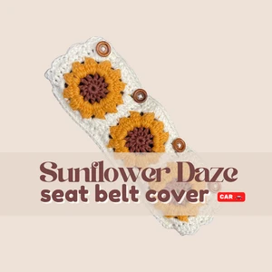 Sunflower Daze Seat Belt Cover