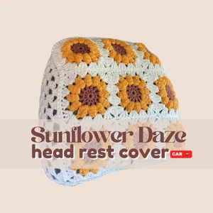 Sunflower Daze Head Rest Cover