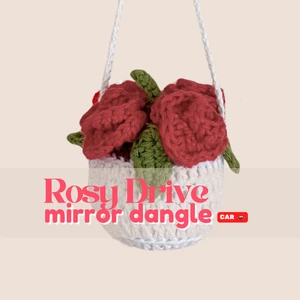 click to see Rosy Drive Mirror Dangle