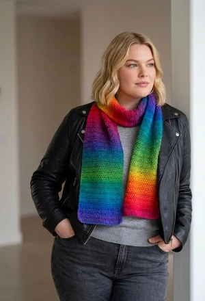 Herringbone Crochet Scarf