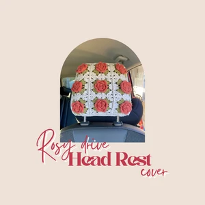 Rosy Drive Head Rest Cover