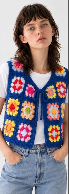 Jazzy Crochet Waistcoat