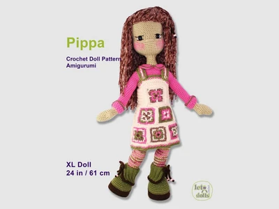 Pippa Extra Large Crochet Doll