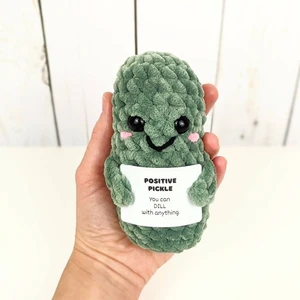No-Sew: Emotional Support Pickle (signs included)