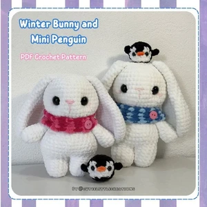 Winter Bunny and Mini Penguin Crochet Pattern